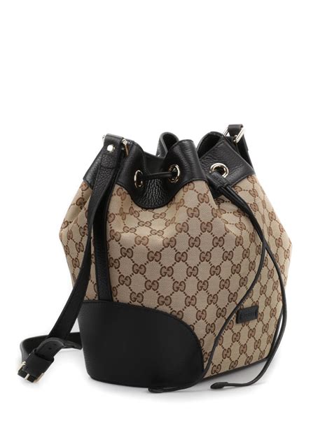 gucci monogram drawstring bag|gucci bag builders bucket.